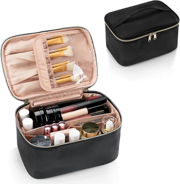 Kvinders makeuptaske, stor rejse-makeuptaske til kvinder - Rejse-makeuptaske