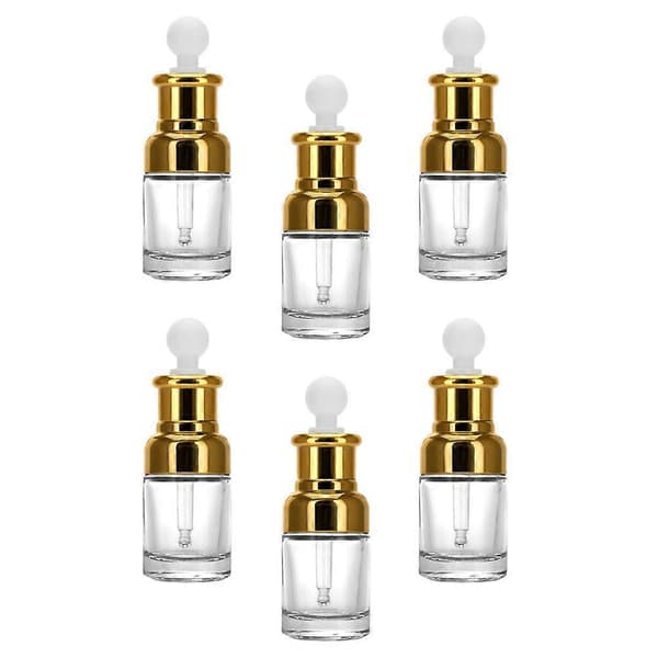 6 kpl eteerisen öljyn pullo hajuvesilasipullo annostelija 30 ml