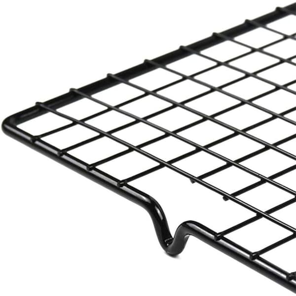 Stainless Steel Baking Cooling Rack, Rectangular Cake Rack, Non-Stick Rack/Cooling Grate and Oven Cooking for Biscuits Cakes B, 2 Pieces