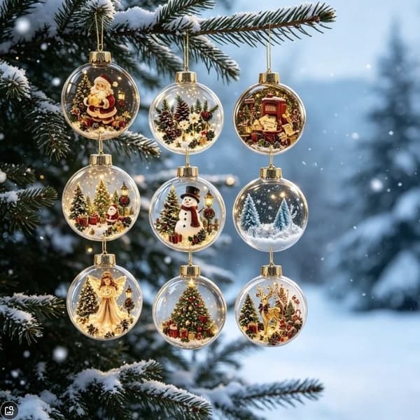 Julkalender 2026 – 24-dagars mystisk överraskningsnedräkning Akrylplatt d
