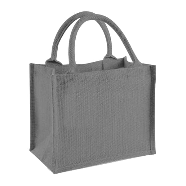 Westford Mill Jute Mini Presentpåse (6 liter) One Size Grafit G Grafitgrå/Grafitgrå