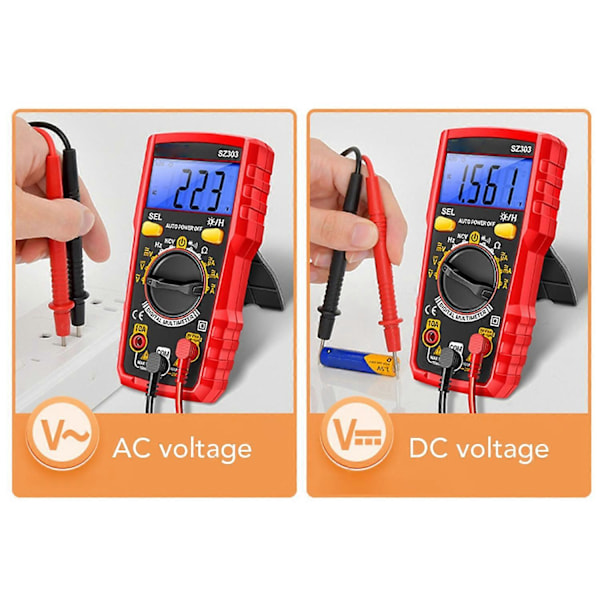 Digitalt Multimeter Høj Nøjagtighed Multifunktionelt NCV Spændings- og Strømmåler til Reparation og Vedligeholdelse