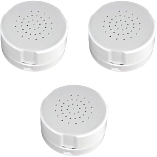 Stemmeopptaker for Teddybjørn Trykkbar Opptakbar Stemmeboks Opptakermodul 30 Sekunders Opptaker for Plysjdyr Plysj Leke Pute white (Pack of 3)