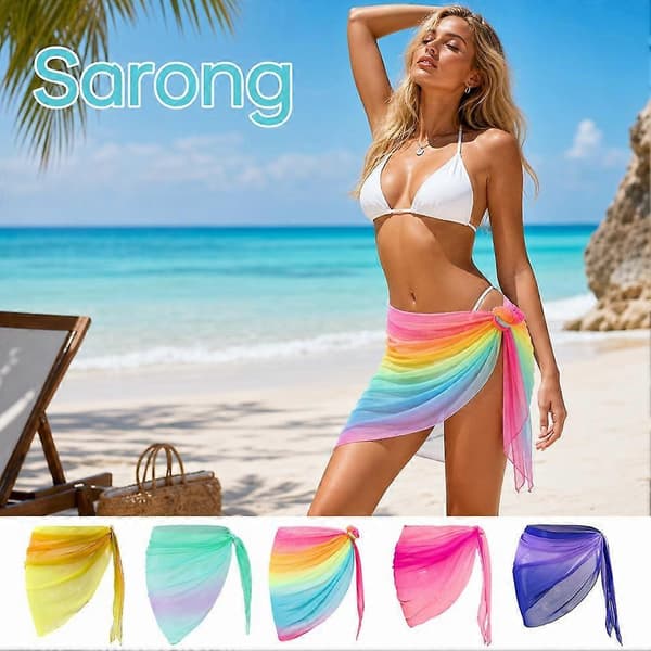 Strandsarong Resort Essential Mångsidig Styling Resevänlig Perfekt Passform Överdrag