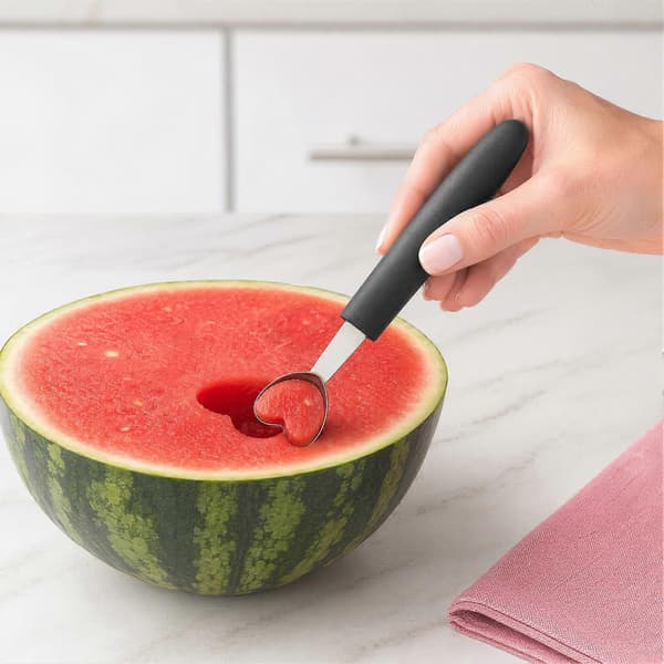 Melonudstikker i rustfrit stål – Frugt- og is-ske – til vandmelon og småkagedej