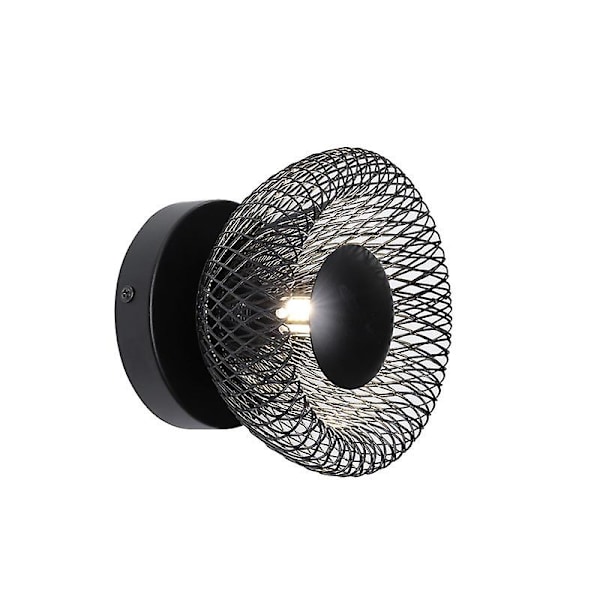 Retro industriell vägglampa för inomhus, järnbelysning för inomhus, lämplig för vardagsrum och sovrum