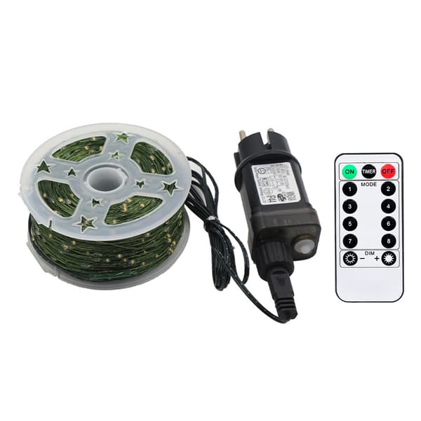 Christmas Lights, Christmas Tree Lights with Remote Control, 8 Modes, 3 Timers, Dimmable, Indoor Christmas Decorations Outdoor String Lights