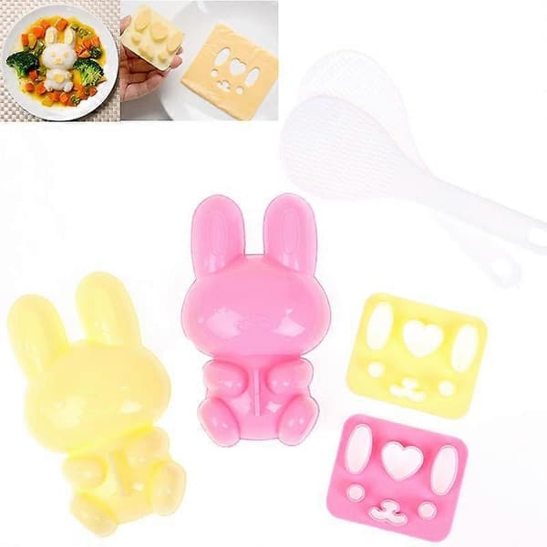 3 stk DIY søt smil sandwichverktøy sushi nori risform dekor kutter bento maker