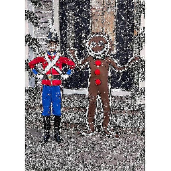 Iced Gingerbread Man Kostume til Voksne, Julekage Kostume