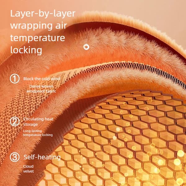 Ventilert Fôret Permanent Vinterlue for Barn for Aktiv Lek og Iskalde Forhold Lys lilla