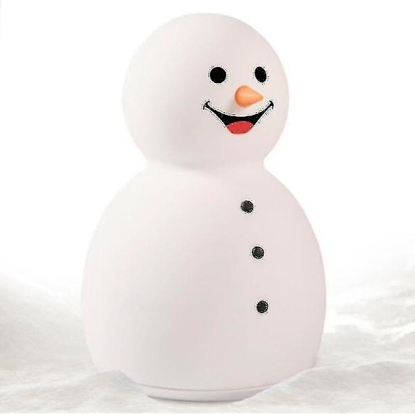 Søt Snømann Lue Skjerf Hansker | Julefigur LED Juledekorasjon | Høyde Ca. 18 Cm Red
