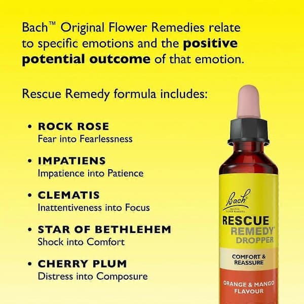 Rescue Remedy Dropper Appelsiini & Mango 20ml