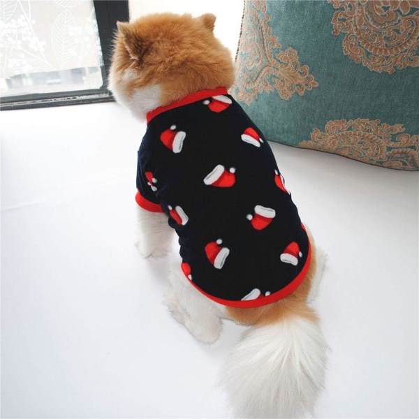 Varm hundtröja, valpkläder i mjuk fleece Vinterkläder för hundar för små husdjur Hundar Katter Chihuahua Teddy Pup Yorkshire (X-Small, SDM)