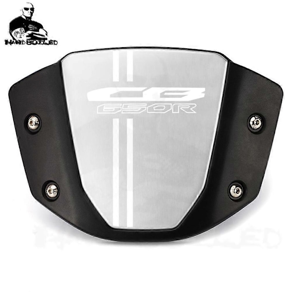 For Honda cb650r 2019 2020 2021 2022 CB 650R Aluminium Motorsykkel Tilbehør Vindskjerm Visir Vindskjerm Deflektor Kit CB 650R LOGO SILVER