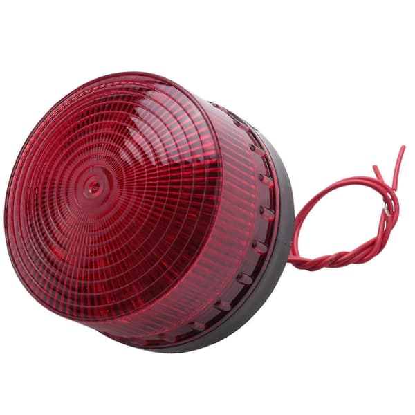 AC 220V Industrial LED Flash Strobe Lamp Accident Warning Light Red LTE-5061 DE