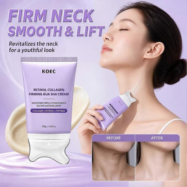 KOEC Retinol Kollagen Uppstramande Gua Sha Kräm 100g / 3,52 oz.
