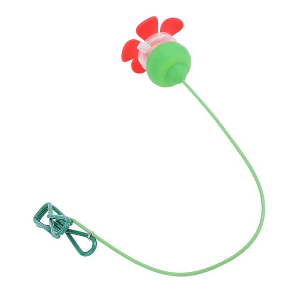 Kolibrifoderautomat Hatteclips bærbart blomsterformet design tilfældig clipsfarve håndfri fodring holdbar letvægts nem fastgørelse til hat