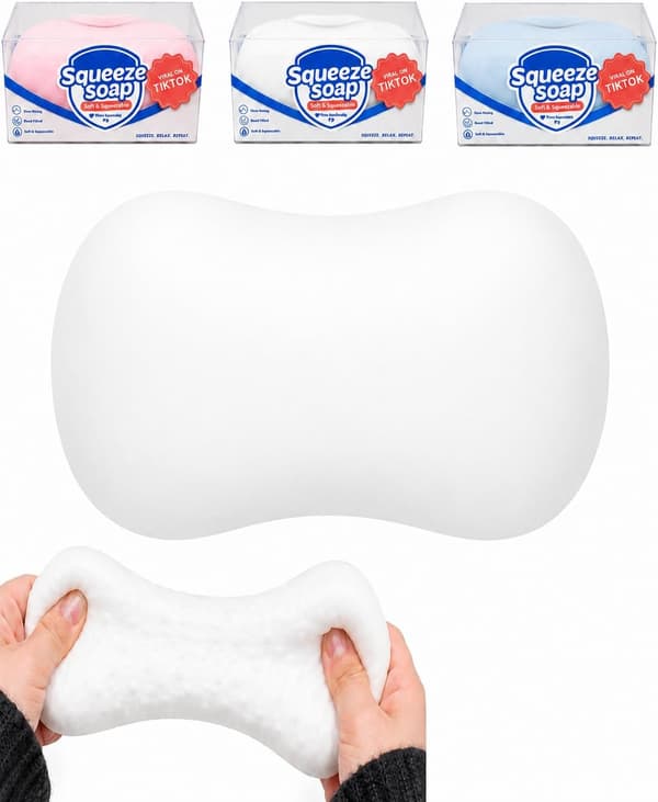 Crazy Soap Squishy ASMR Bead-Filled Realistic Food Stress Ball Squeezable Moldable Slushy Asmr Realistic Taba Handmade Non-Bouncing Sticky 9*4*4.3cm