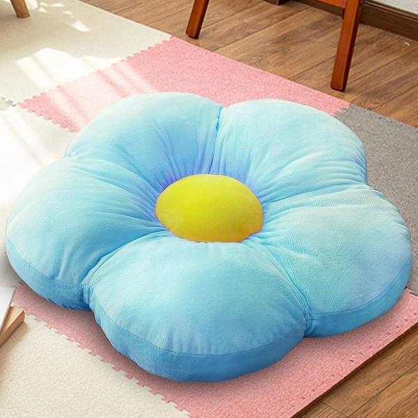 Blomsterformet gulvpute sete pute 20\" x 20\", Tufted Lounging pute Puff for barn og voksne sete pute