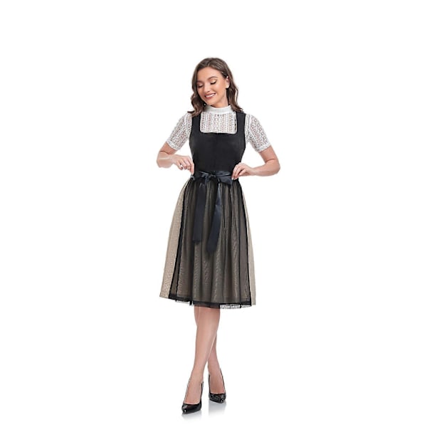 Kvinnors Oktoberfestdräkter Dirndl Klänningar 3-delars Tyska Oktoberfest Klänningar Bayersk Kostym, 100% Ny 34