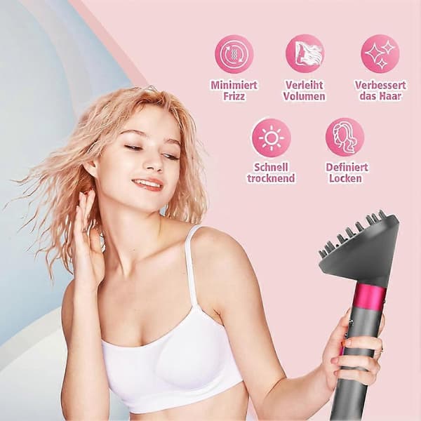Diffuserdyse krølltangkonvertering for Airwrap HS05 HS03 HS01 Styler hårføner diffuserdysefeste C