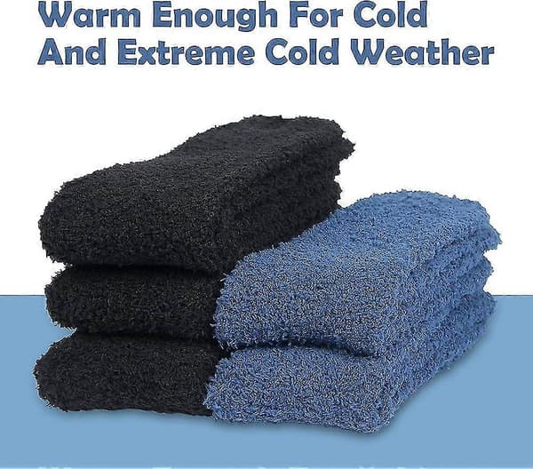 5 par fluffiga herrstrumpor Vinter Tjocka Termiska Strumpor Varma Hemtofflor Sängstrumpor Walkbee 254 Walkbee 2489 B