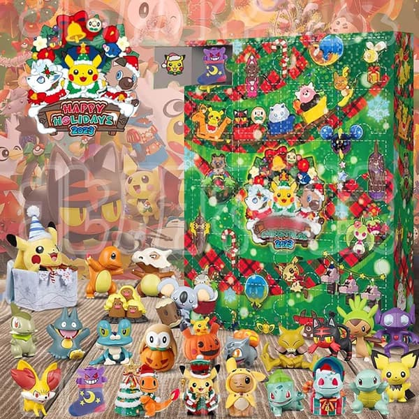 1PC (B) Christmas Calendar with Different Styles 24 Days Christmas C