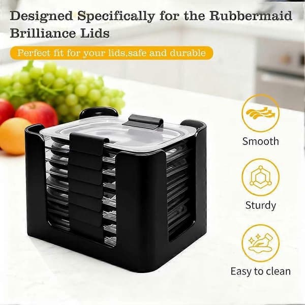Lock-it-lock Organizer för Rubbermaid Brilliance Snap-on Lock, Lock Organizer för köksskåpsförvaring (3-delad)