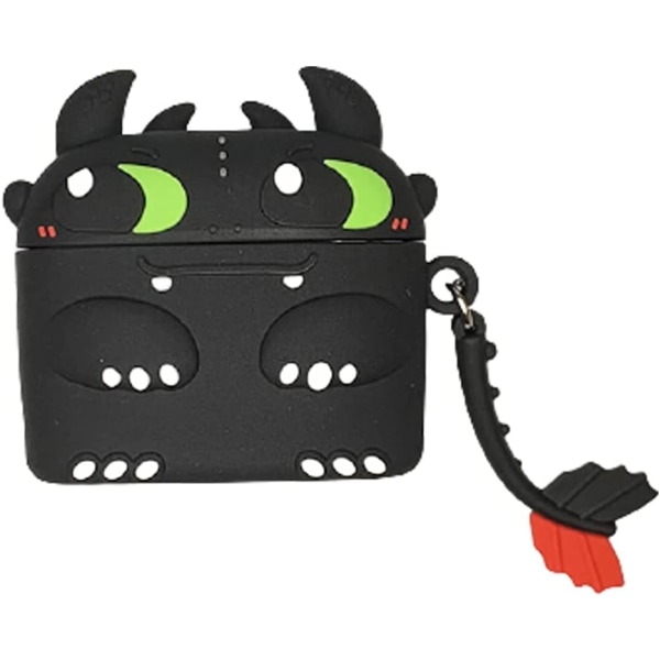 Night evil söt tecknad hörlursbox, Airpods pro2 trådlös Bluetooth hörlursbox silikonbox.