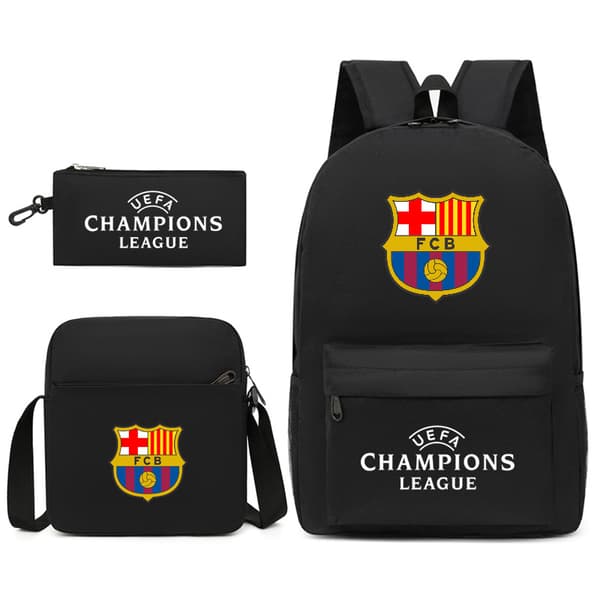 2026 New World Cup Theme Student Backpack for Men, Lightweight and Large Capacity (J) Black Image 3
