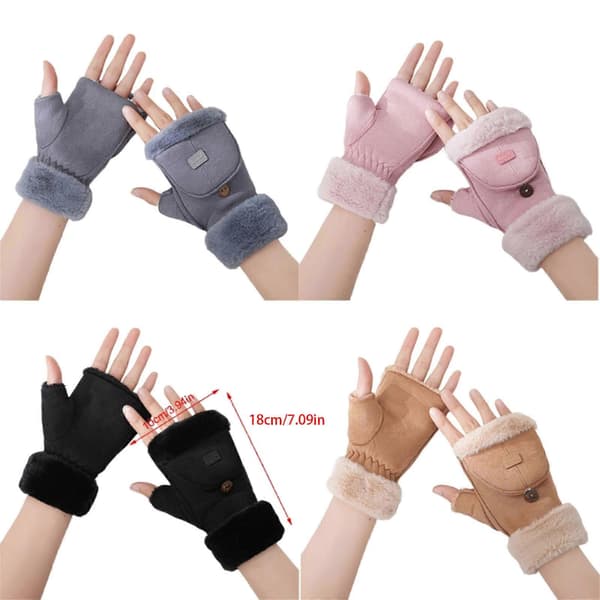 2-pack halkfria termiska handskar, multifunktionella vintervantar, andningsbara handskar för utomhusaktiviteter, rosa färg