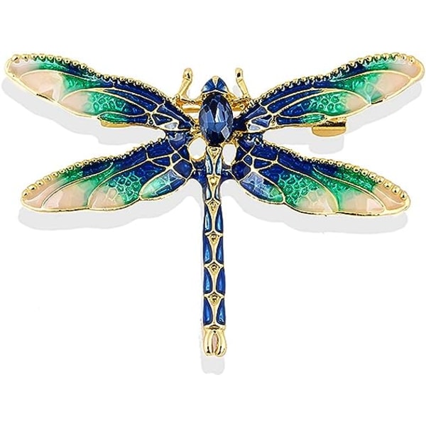 Dragonfly Brooch Pin Acrylic Fly Insect Breastpin for Women Clothing Corsage