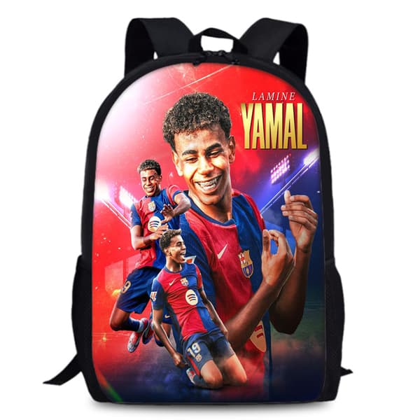 World Cup Backpack Teen School Bag Canvas Notebook Backpack Bag Unisex (J)