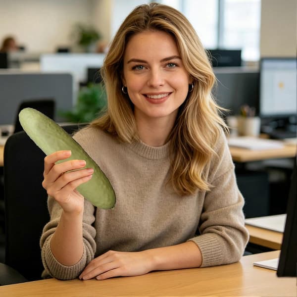 Pickle Squeeze Toy – Långsamt stigande gurkform – för ångest och dekompression Gul
