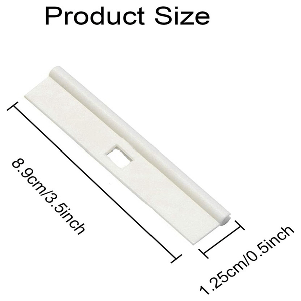 1 set Vertical Blind Hanger (89mm) Replacement White Hangers for Slats Louvre DIY Adjustable Vertical Blind Accessories 20-pack.
