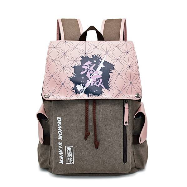 Demon Slayer Kamado Nezuko Anime Skolryggsäck Casual Daypack Ryggsäck Cool Bokväska