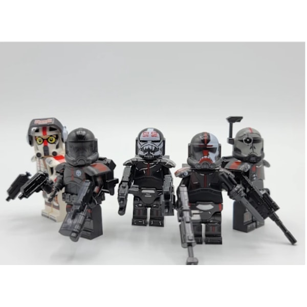 Star Wars Bad Batch Tilpasset Minifigur 5-pak