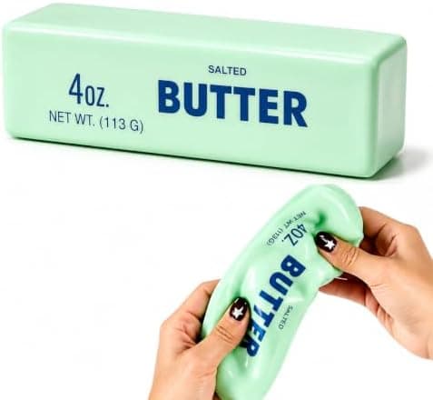 Cremet Smør Squishy ASMR Perlefyldt Realistisk Mad Stressbold