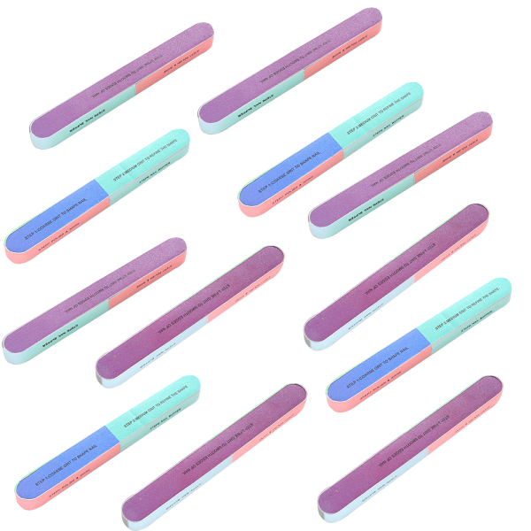 12pcs manicure tool nail file double-sided grindingHome Furnishings