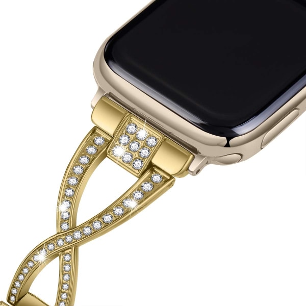 Watch kompatibla med Apple Watch 38 mm 40 mm 41 mm 42 mm 44 mm 45 mm SE-serien 7 6 5 4 3 2 1 Damsmycken Metallarmband