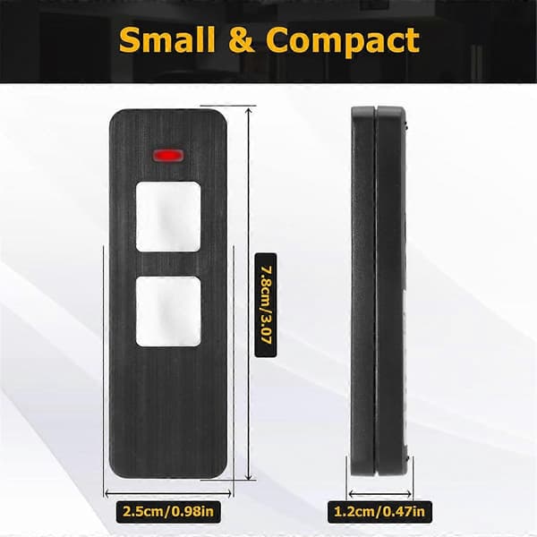 868MHz Remote Control Garage Door, 2 Channels Remote Control Compatible for Sommer4015862001900, Doo As shown