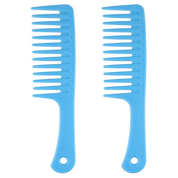 Wide Tooth Comb For Curly Hair Wet Hair, Detangling Comb Hair Combs For Women, Large Wide Toothed Comb-Blue