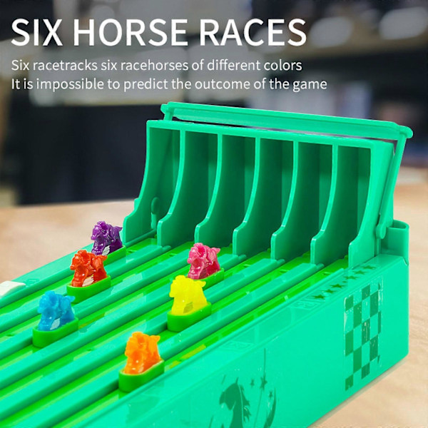 Horse Racing Table Game With 6 Horses Game Chessboard LINE Race Game Board Table Games For Kids 2024 Tabletop Horse Racing For Family Party Night