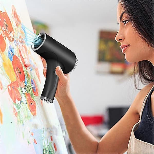 Trådløs hårtørrer til hurtig tørring når som helst og hvor som helst med høj luftstrøm