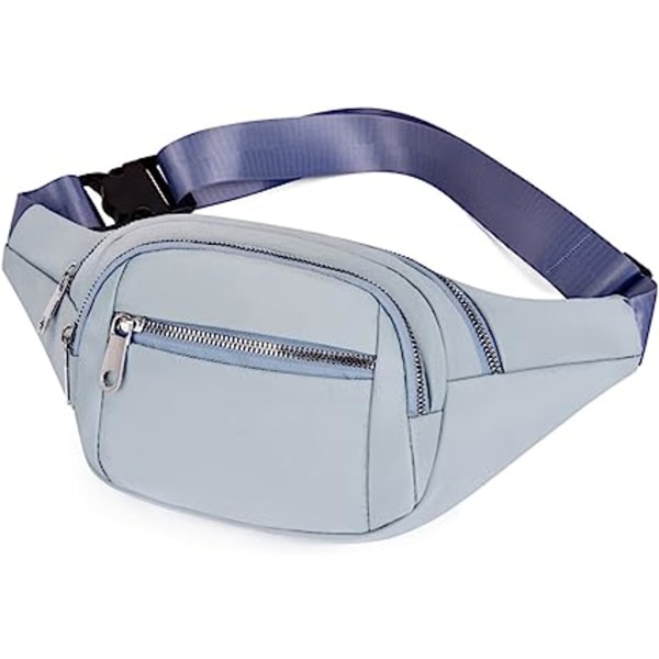 Fanny Pack Midjeväska för Män & Kvinnor Justerbart Bälte Höft Bum Bag Mode Vattenavvisande Vandringsmidjeväska för Resor Casual Löpning Vandring Cykling