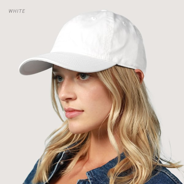 Unisex cap för män och kvinnor Justerbar lätt polostil böjd brätte（röd）