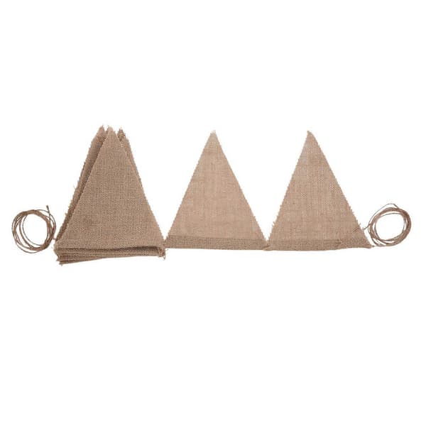 8 stk 3,7M Rustikk Jute Hessian Burlap Blonde Vimpel Shabby Chic Bryllupsbanner