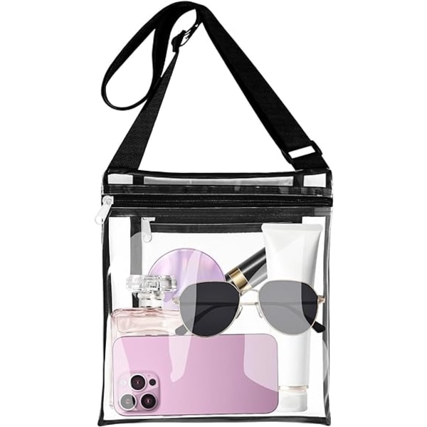 Clear Purse for Women, Clear Bag Stadium Approved Purse, Clear Bags with Adjustable Strap for Sport Event Concert