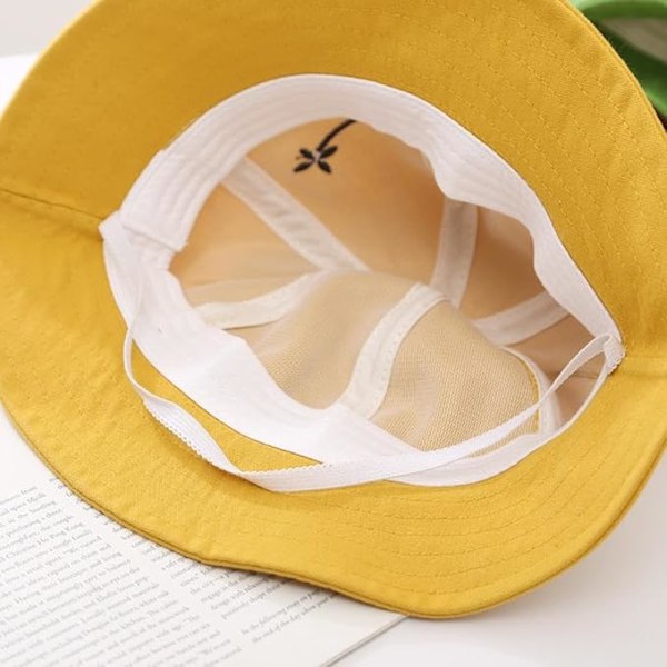 Frøhat til voksne udendørs foldbare solhatte bomuld solhat solskærm strandhatte bred skygge fiskerhat Pink Adult: 56-58CM
