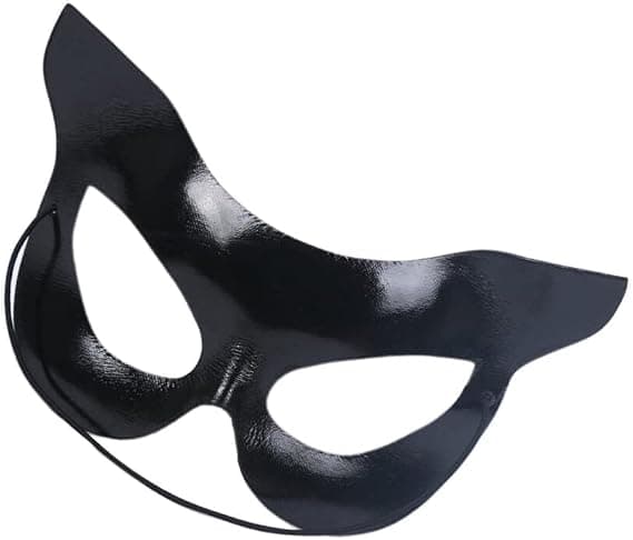 Kattmask halloween halvmask catwoman-mask för festdräkter